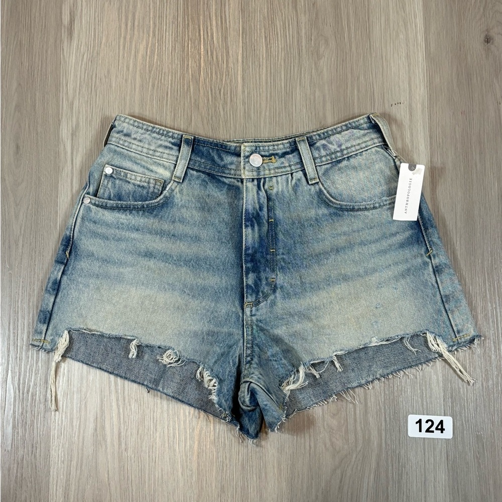 Pilcro by Anthropologie Faded Blue Jean Shorts Size 26